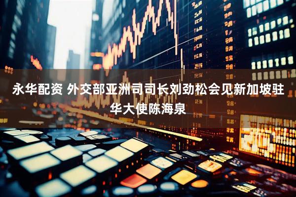 永华配资 外交部亚洲司司长刘劲松会见新加坡驻华大使陈海泉